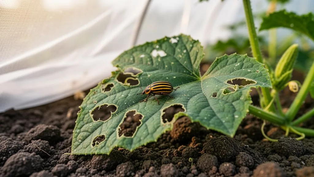 Row Cover vs Neem Oil for Cucumber Beetles Which Organic Method Protects Young Cucumbers Better